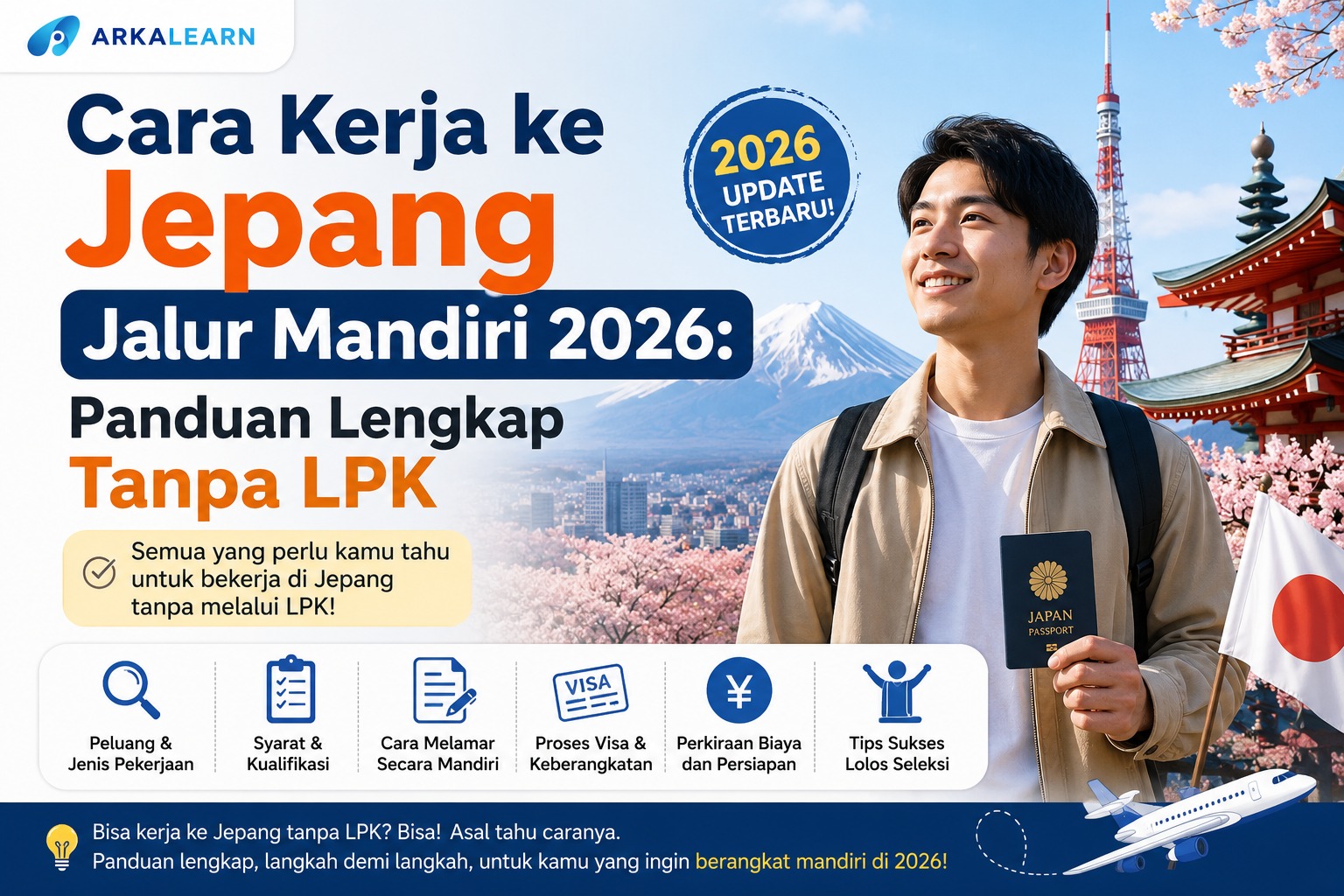 Cara Kerja ke Jepang Jalur Mandiri 2026 Panduan Lengkap Tanpa LPK